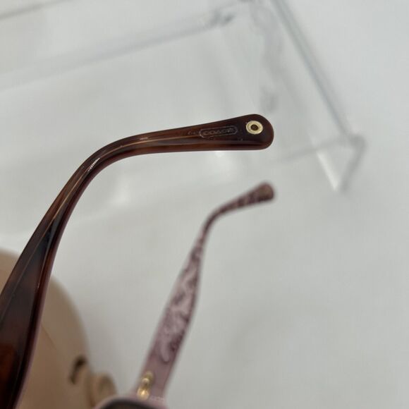 COACH “GEORGETTE” Sunglass Frame S497 55-17-135 Dark Brown Wrap G405👀⬇️+Case. - Picture 15 of 15